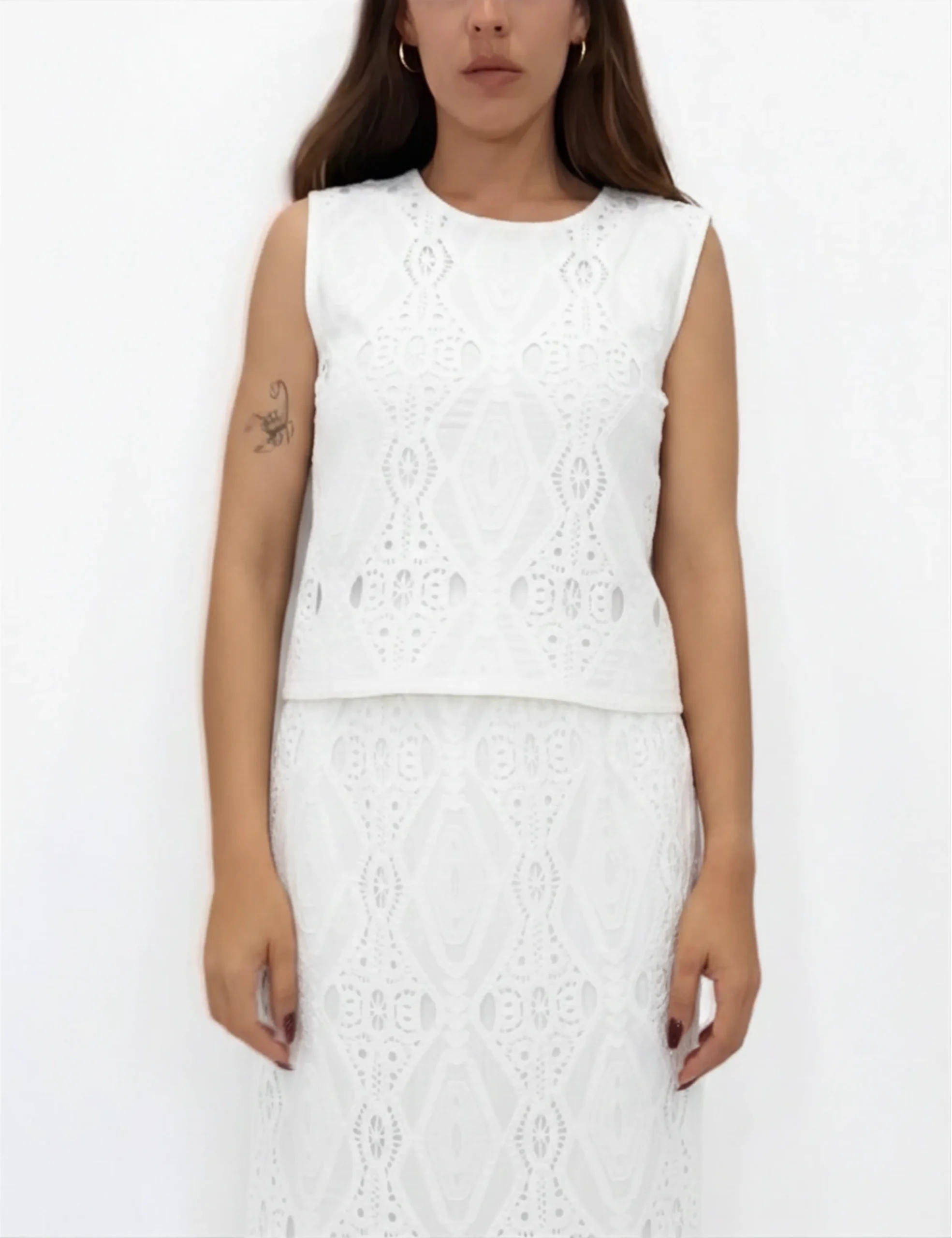 Top Crochet Blanco