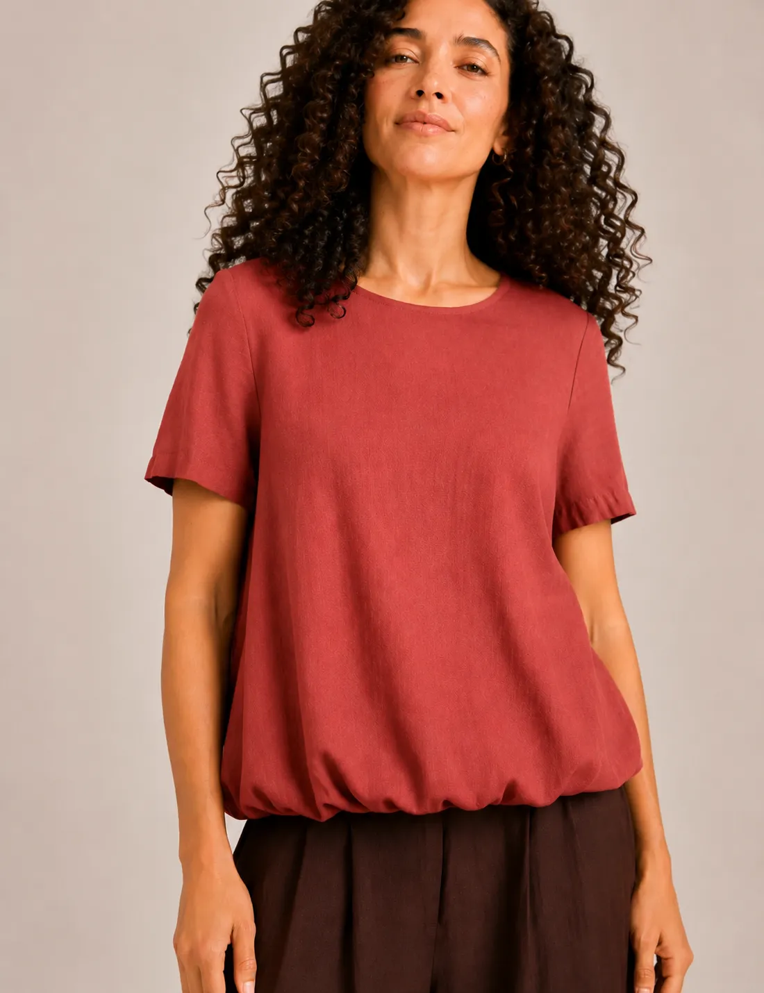 Blusa Globo Teja
