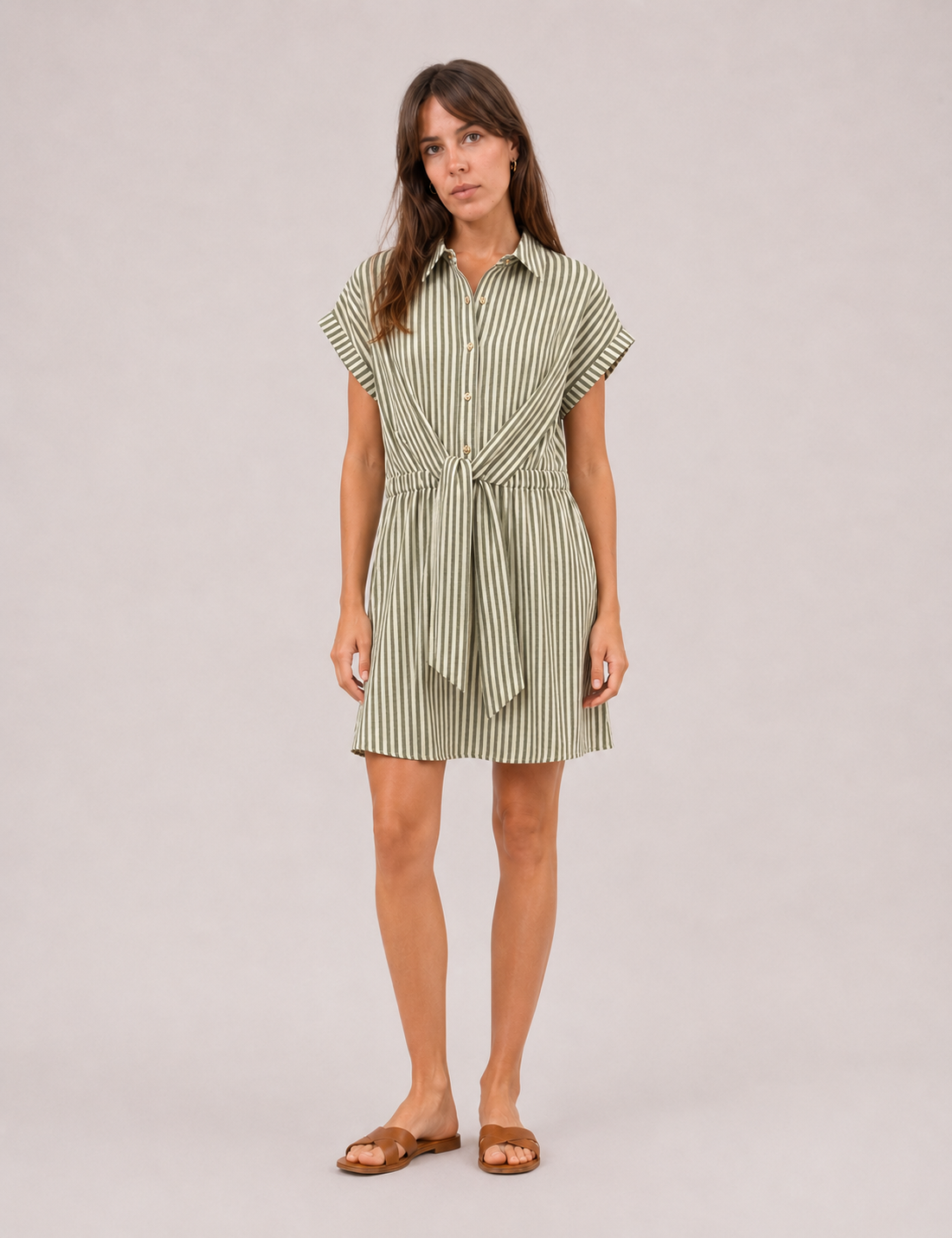 Vestido Rayas Verde