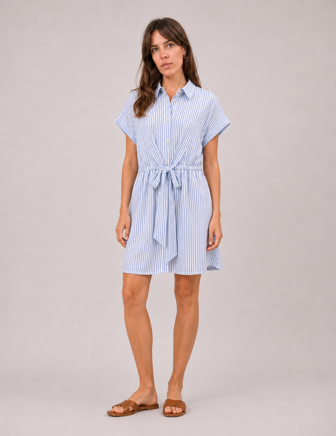 Vestido Rayas Azul