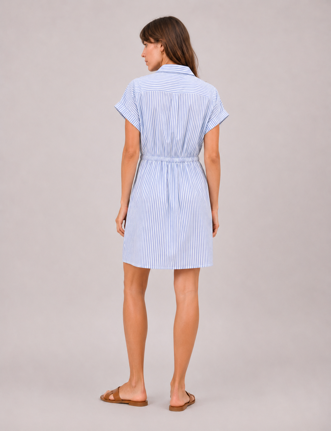Alternative view of Vestido Rayas Azul