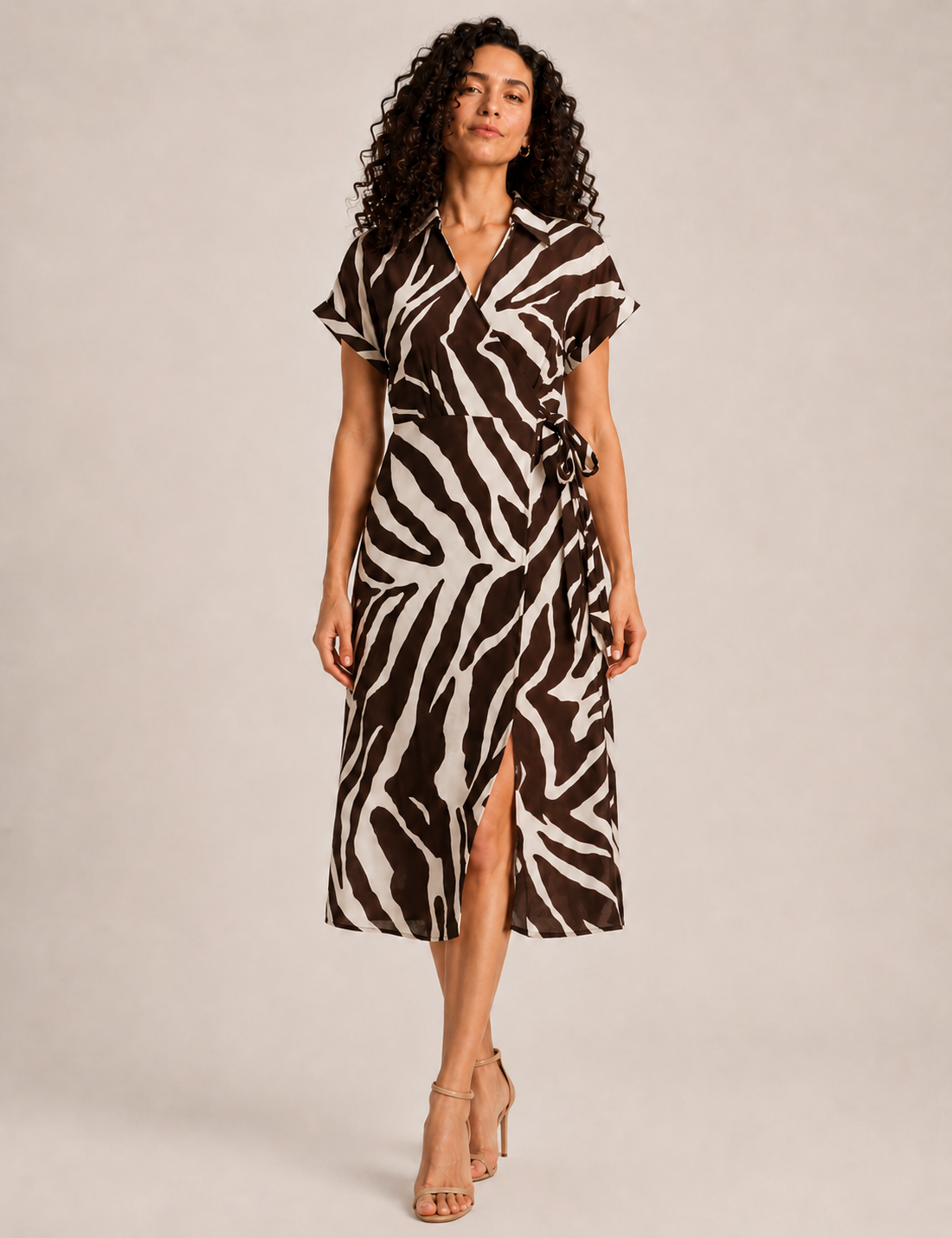 Vestido Cruzado Estampado