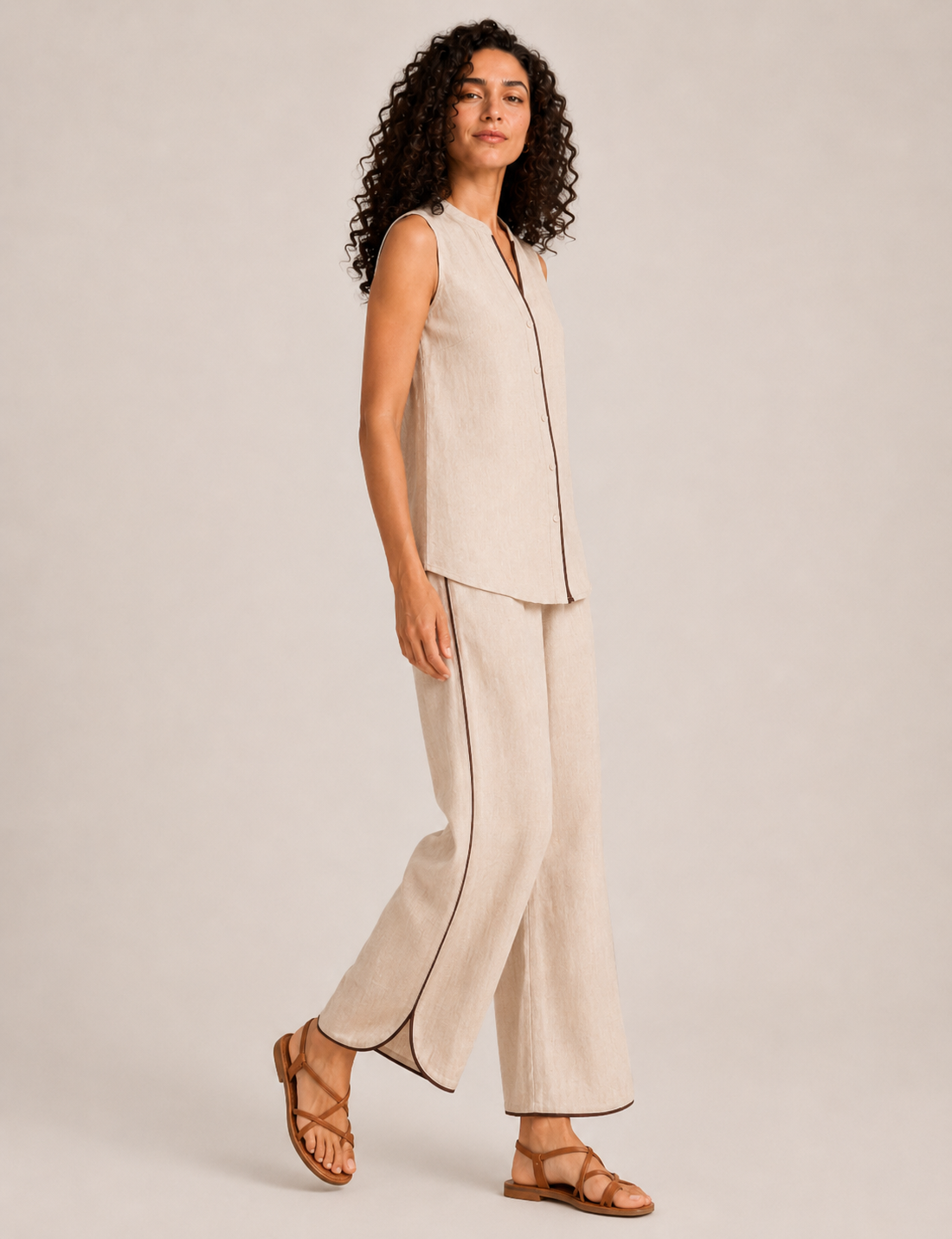 Alternative view of Blusa Contraste Beige