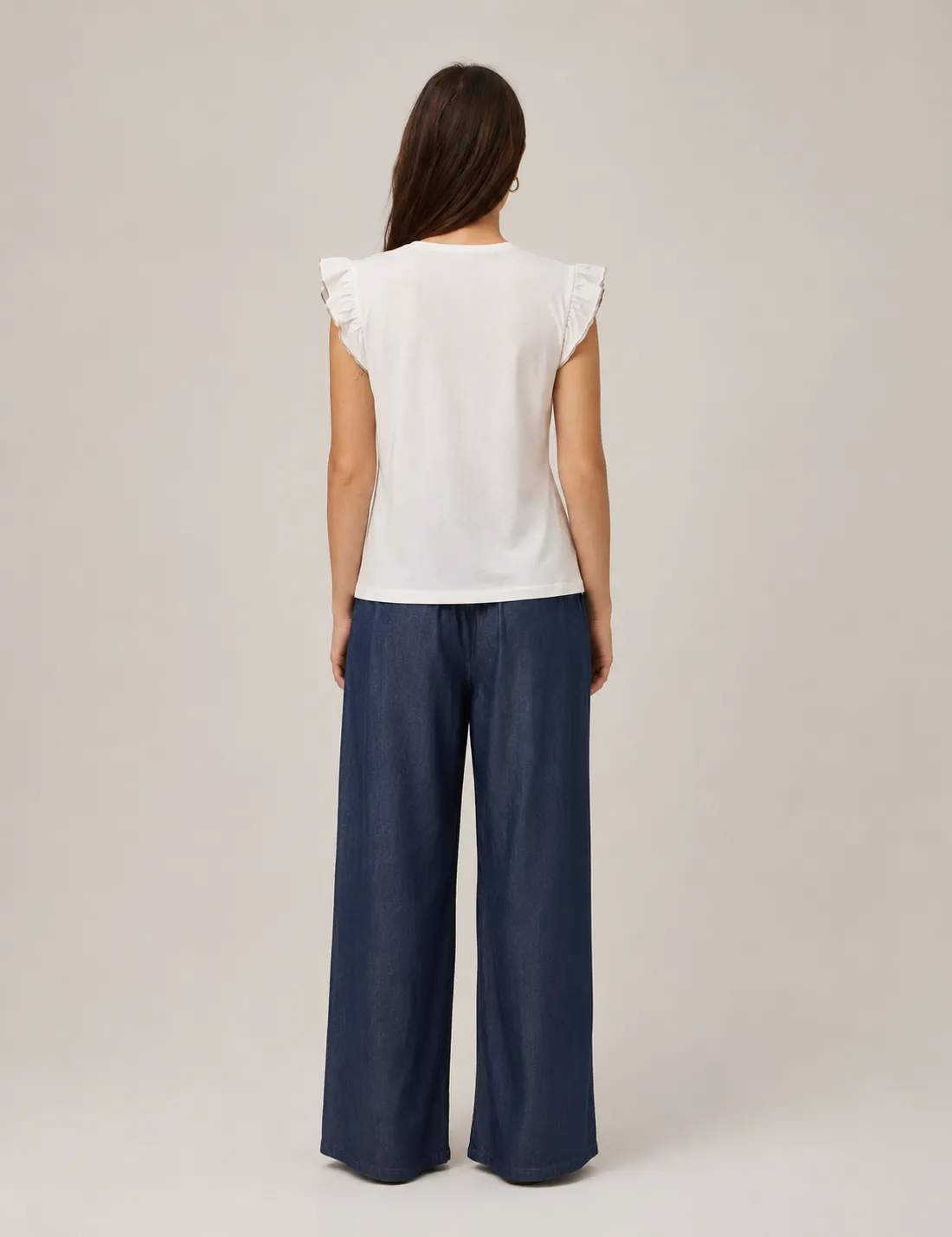 Alternative view of Camiseta Volantes Piedras Blanca