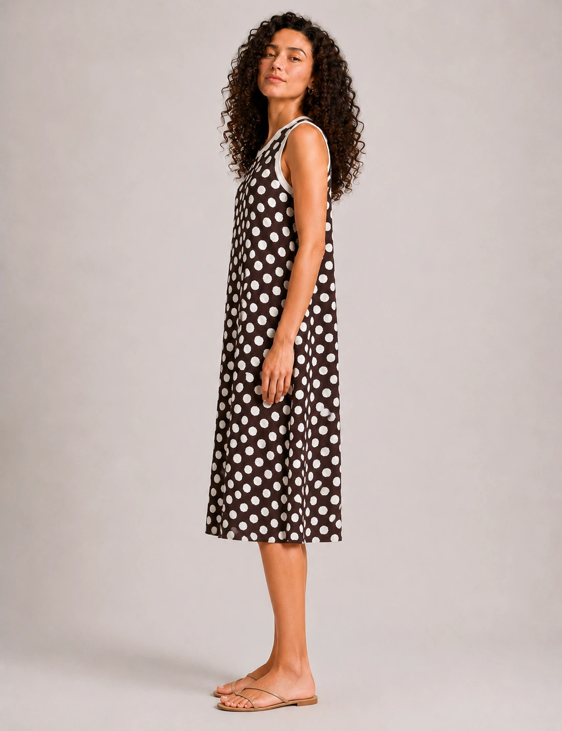 Alternative view of Vestido Maxi Lunares