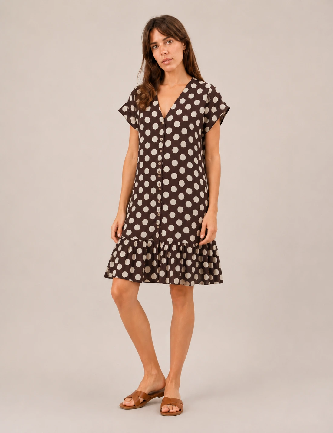 Alternative view of Vestido Volante Lunares