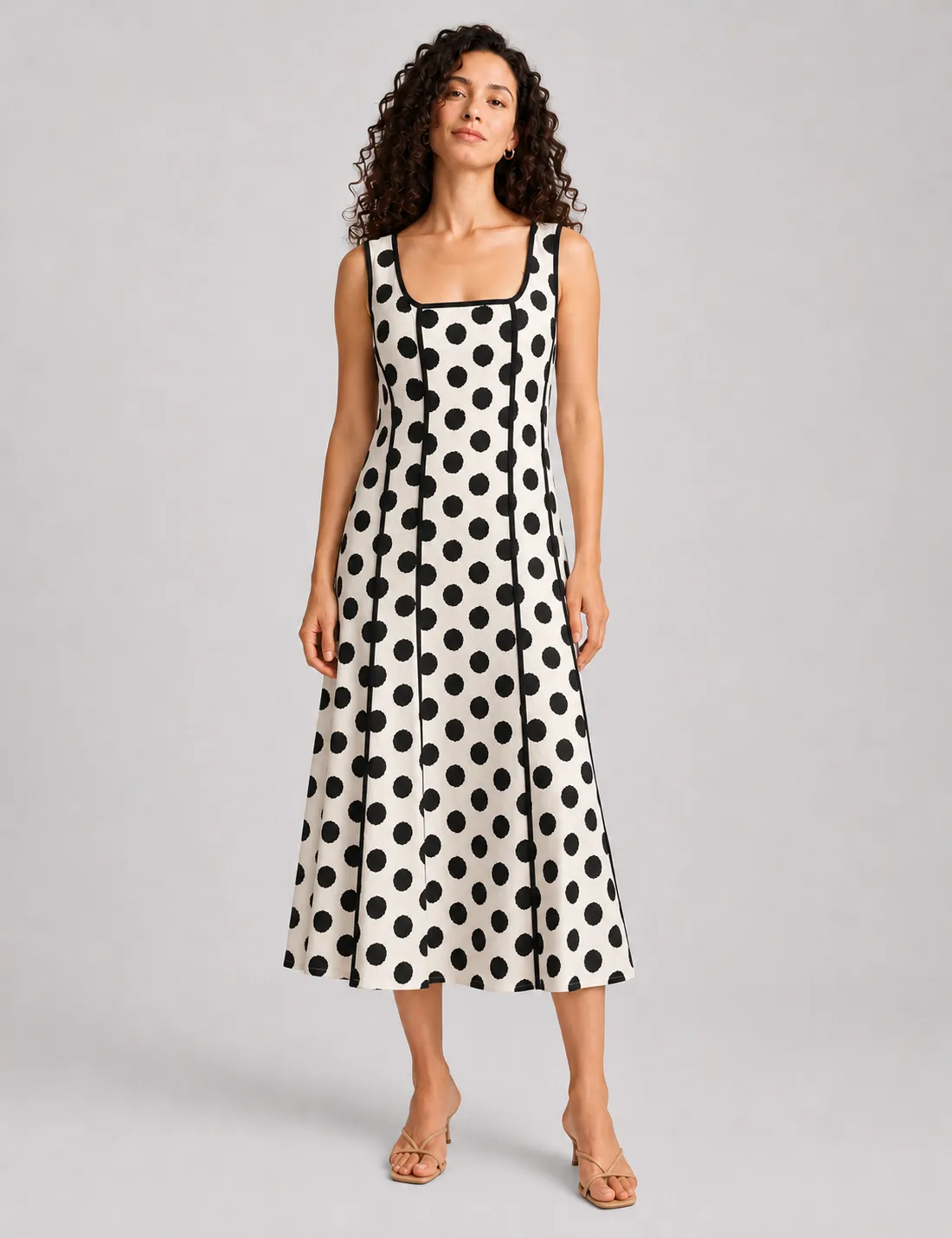 Vestido Evasé Lunares