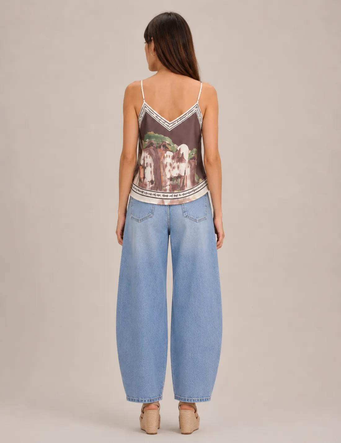 Alternative view of Top lencero Estampado Chocolate