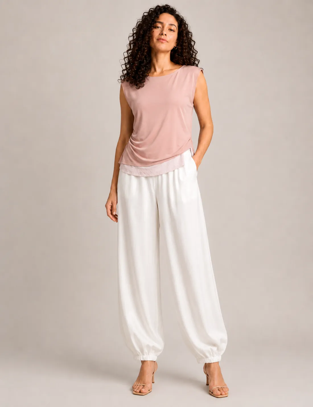 Blusa Fruncido Rosa