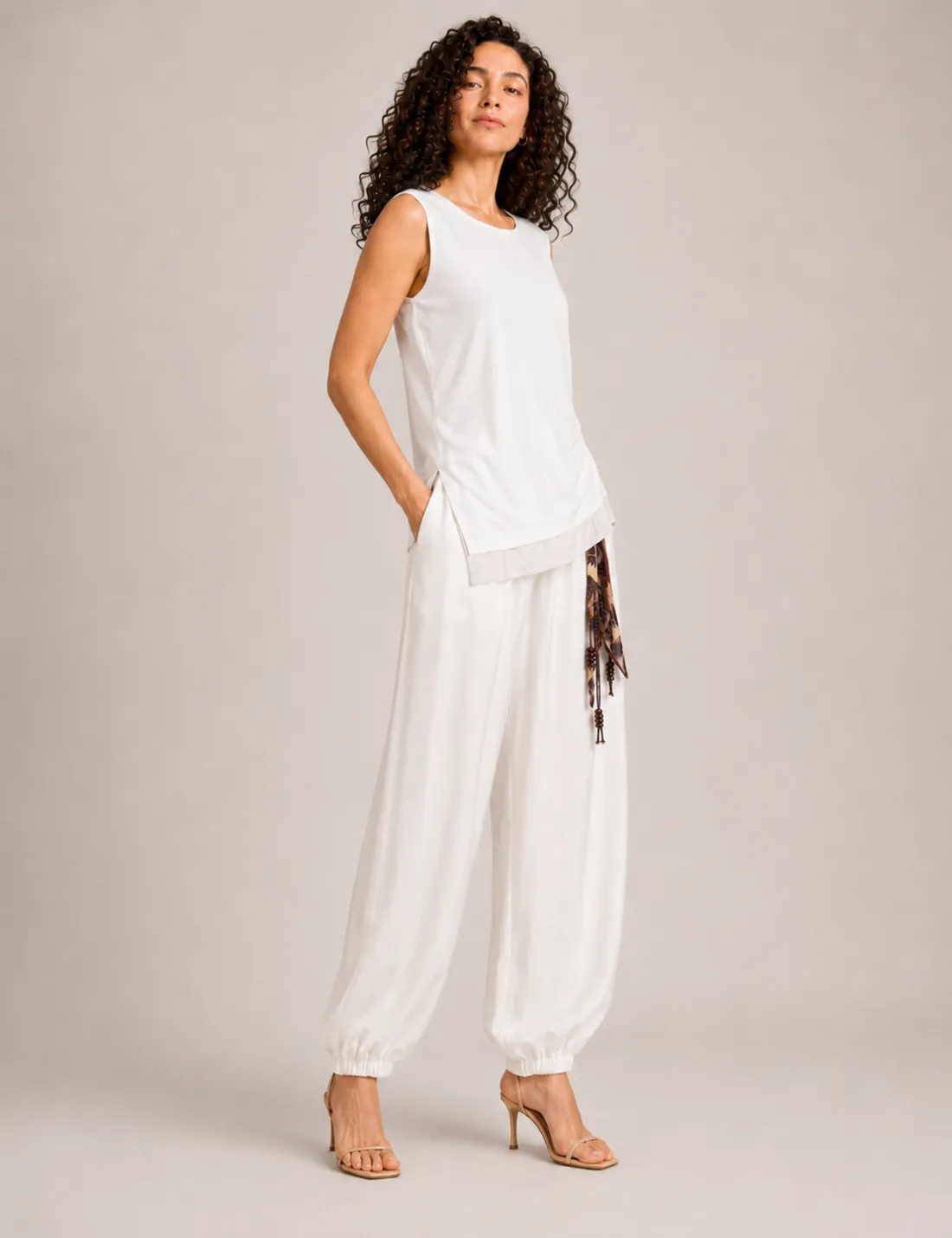 Blusa Fruncido Blanco