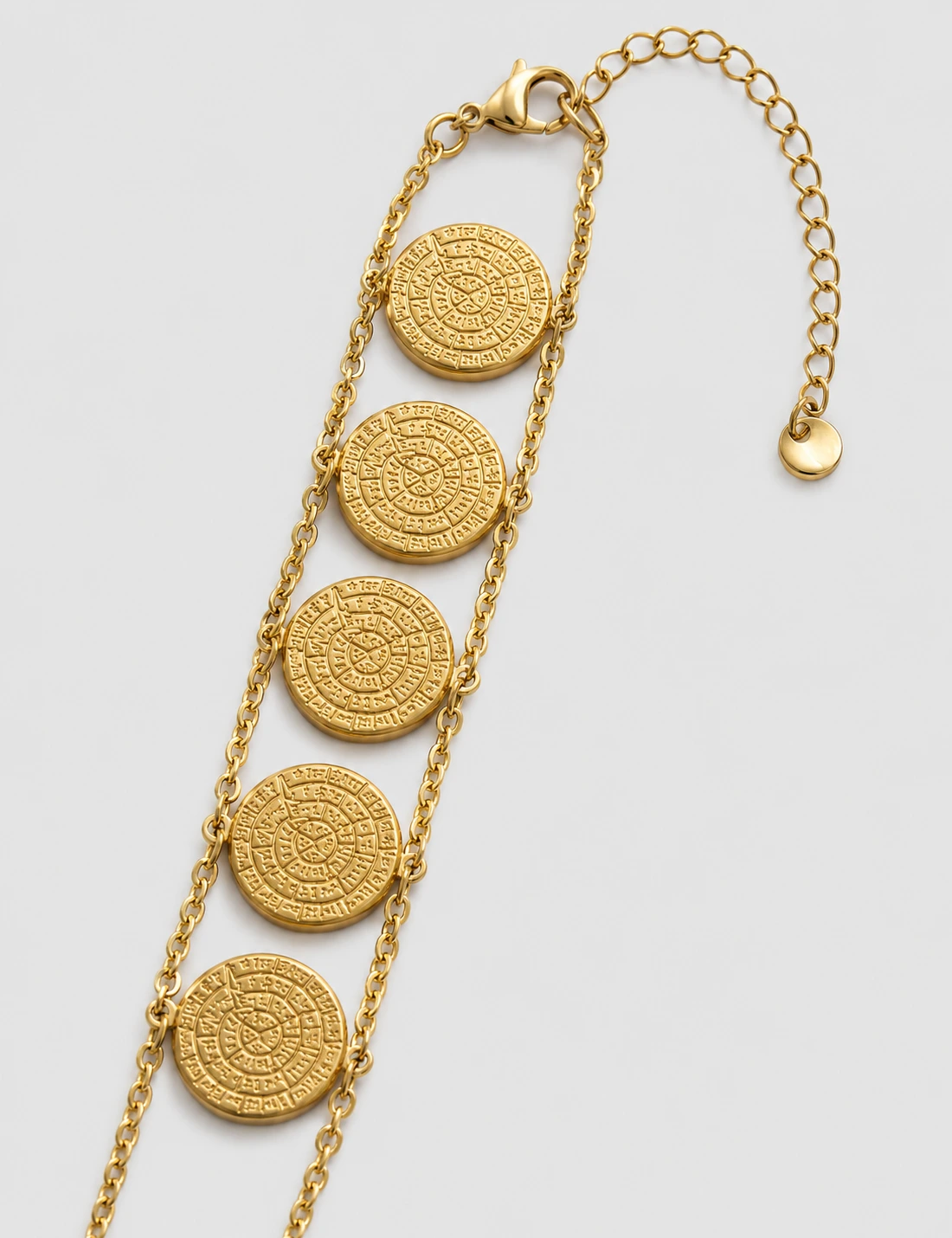Pulsera Círculos Dorados