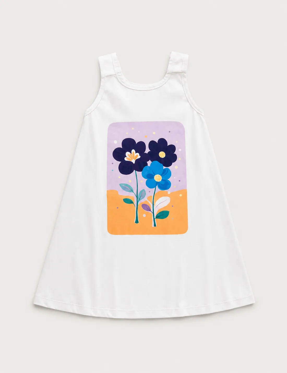 Alternative view of Vestido Tirante Flores