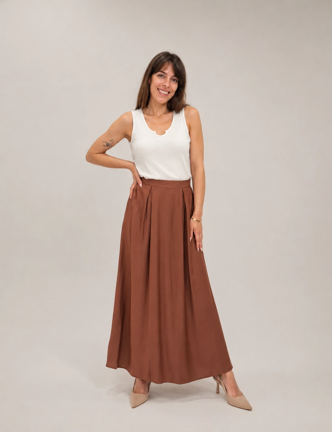 Falda Maxi Fluida Caldera