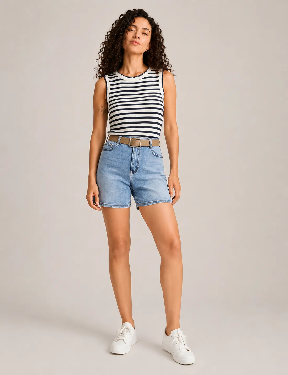 Bermuda Corta Denim