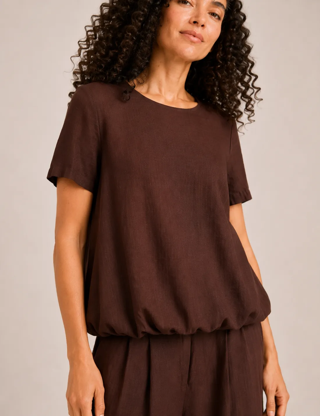 Blusa Globo Chocolate