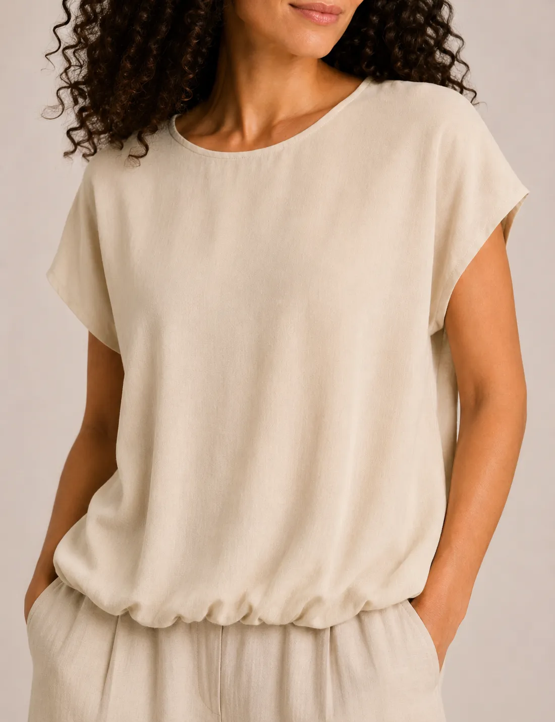 Blusa Globo Crema