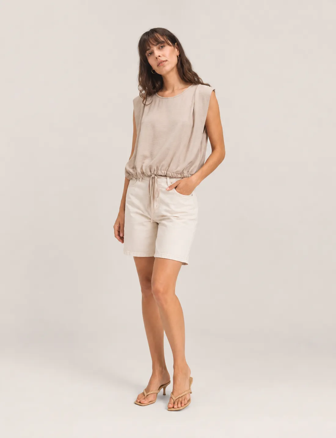 Blusa Goma Crema