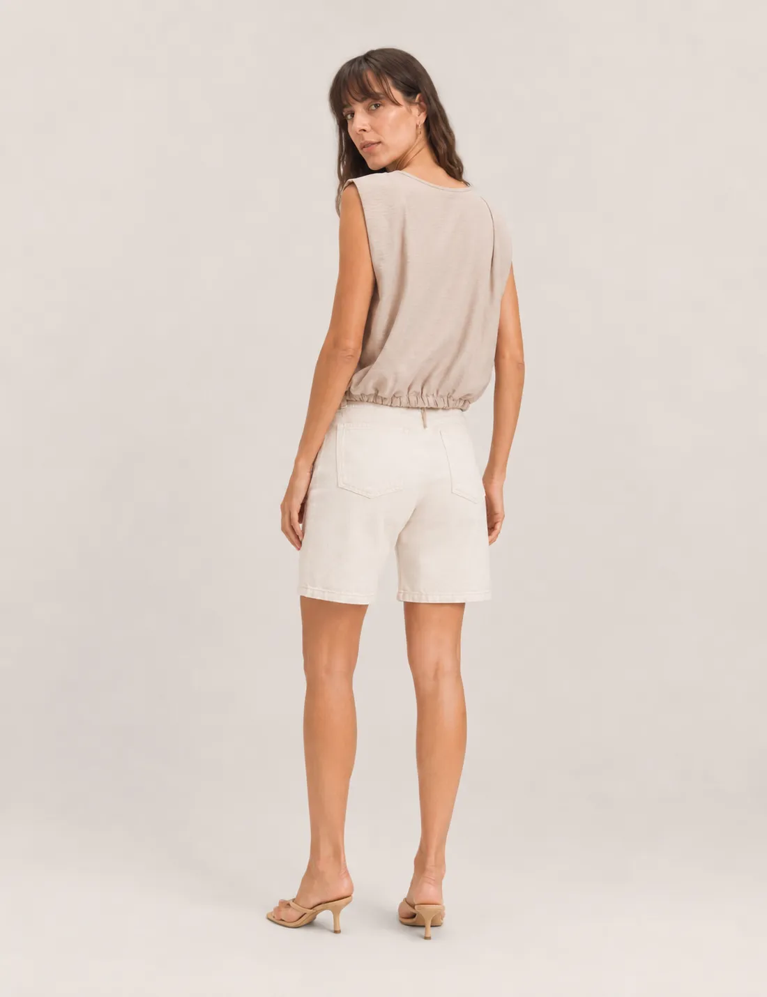 Alternative view of Blusa Goma Crema