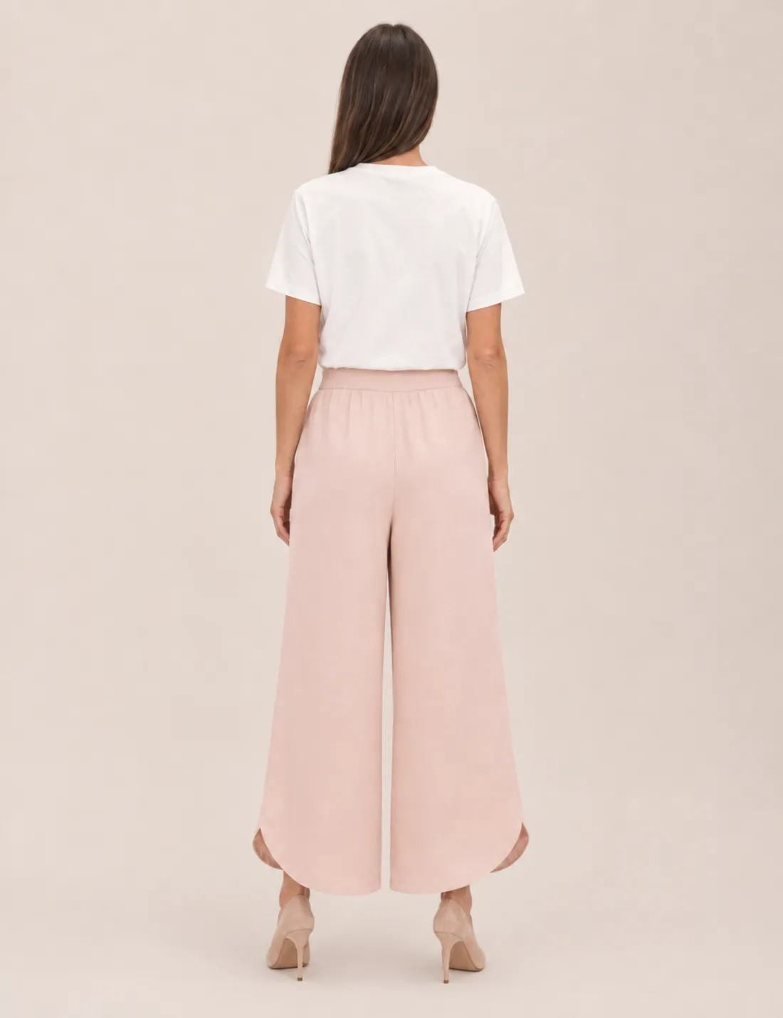 Alternative view of Pantalón Fluido Apertura Rosa