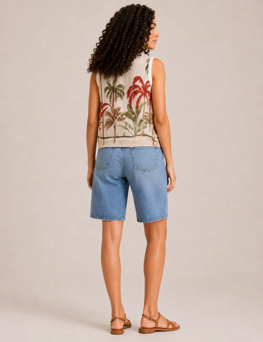 Alternative view of Blusa Estampada Palmeras