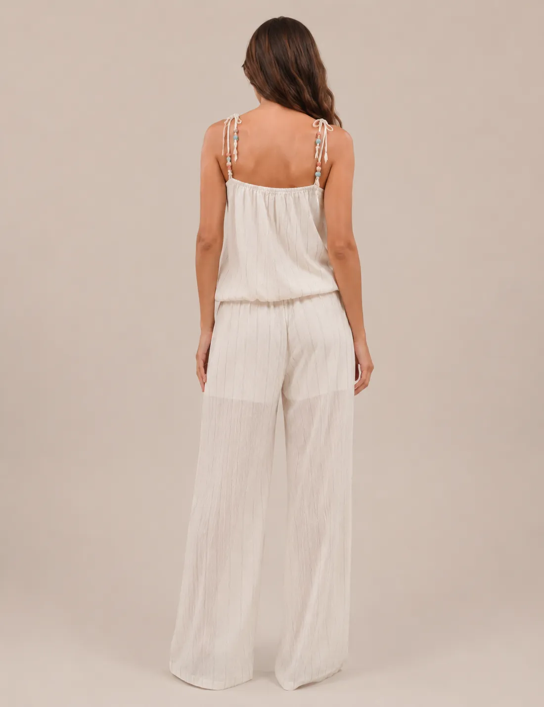 Alternative view of Blusa Fluida Piedras Blanca