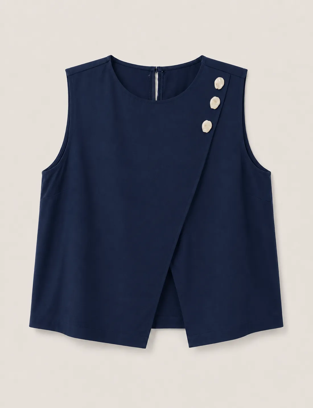 Alternative view of Blusa Cruzada Marino