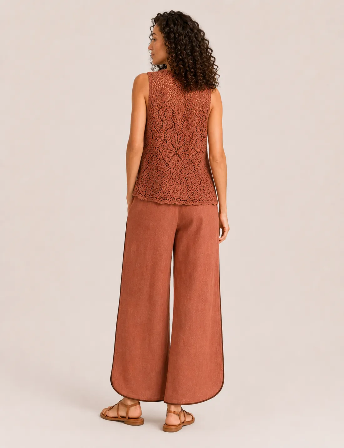 Alternative view of Chaleco Crochet Teja
