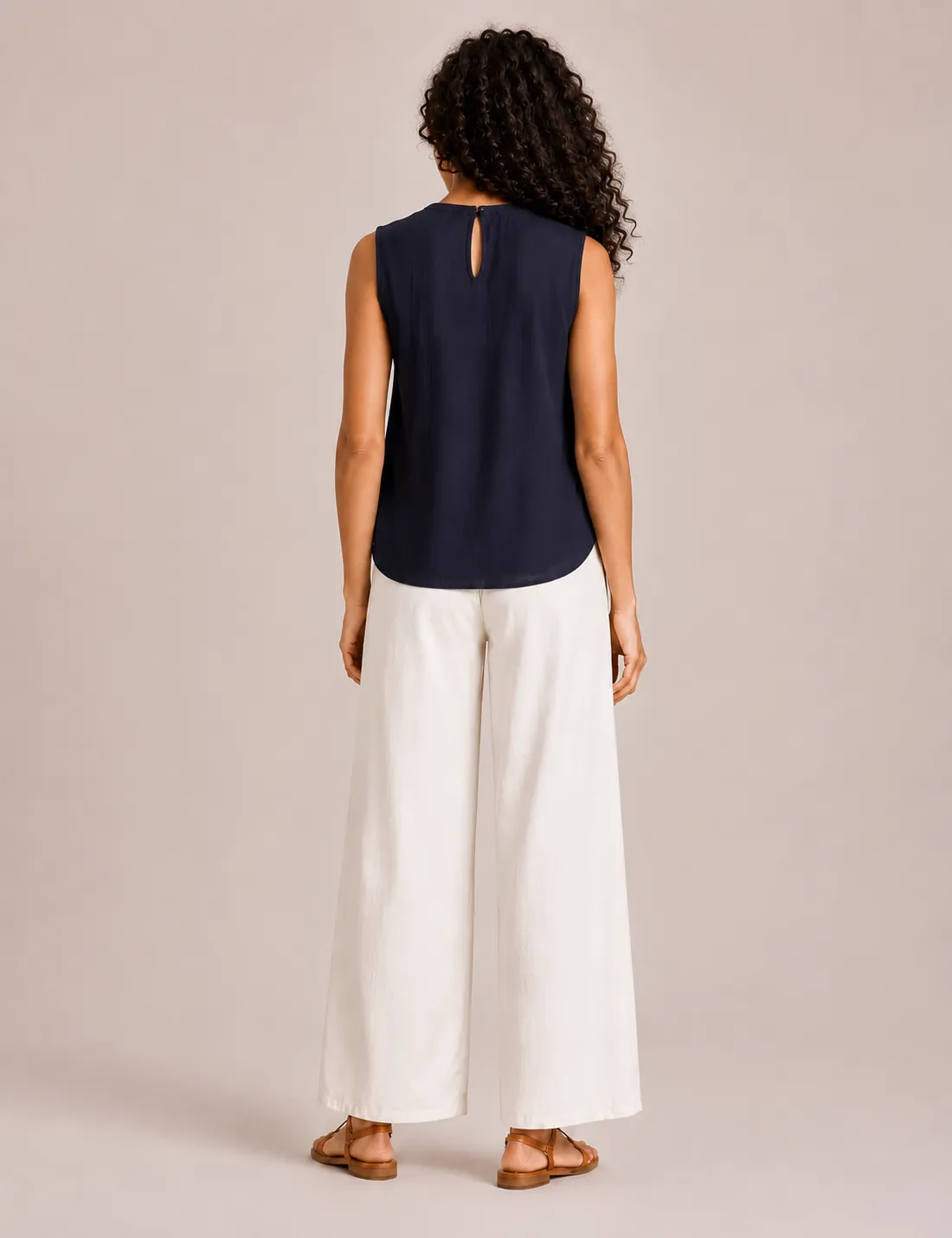 Alternative view of Blusa Bordada Marino