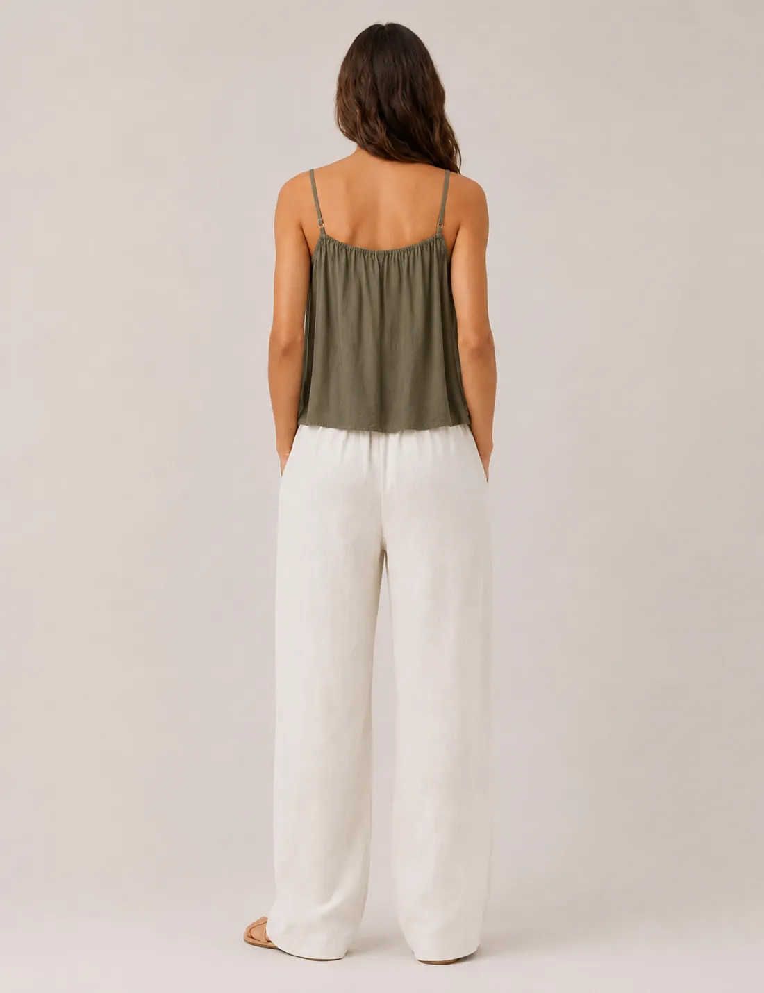 Alternative view of Blusa Piedras Kaki