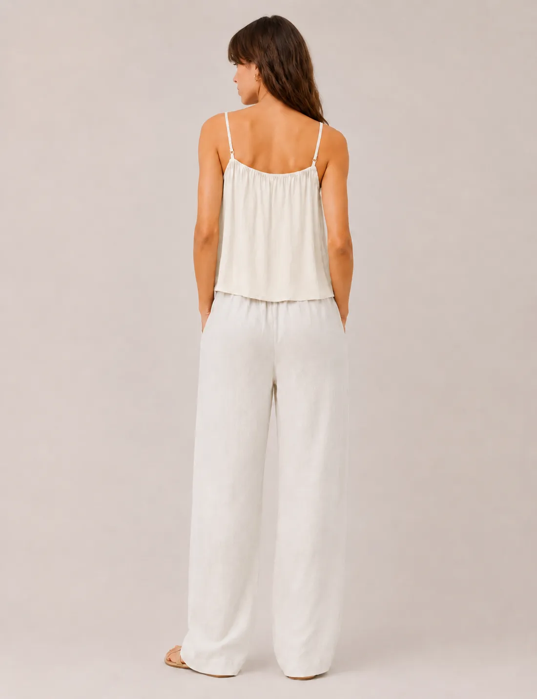 Alternative view of Blusa Piedras Crema