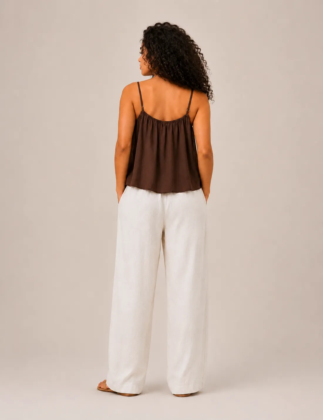 Alternative view of Blusa Piedras Marrón