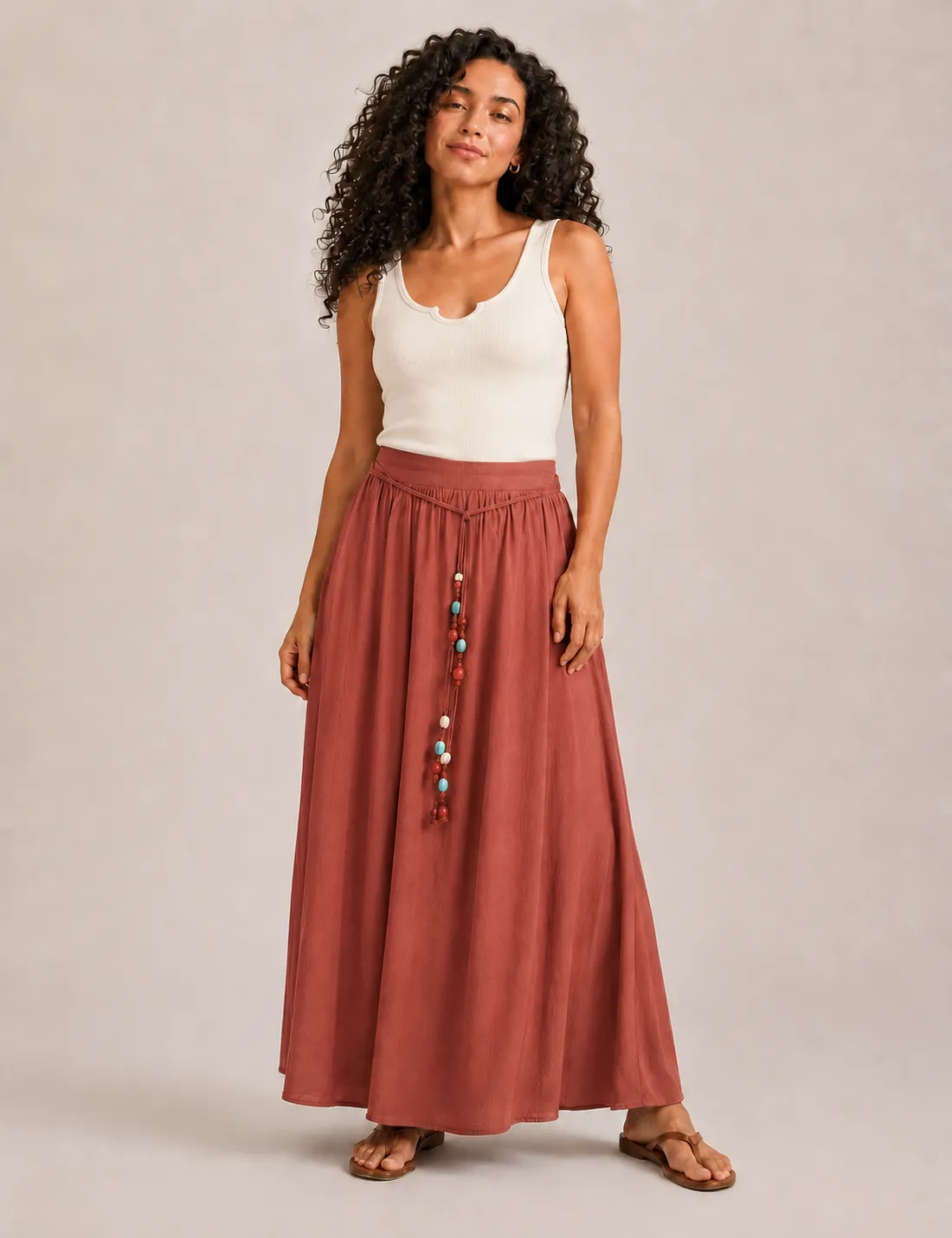 Falda Maxi Piedras Caldera