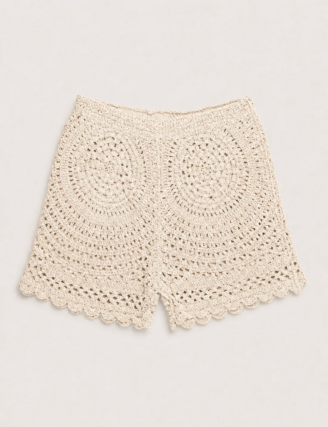 Alternative view of Short Crochet Detalle Crema