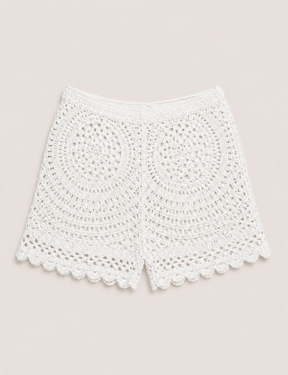 Alternative view of Short Crochet Detalle Blanco