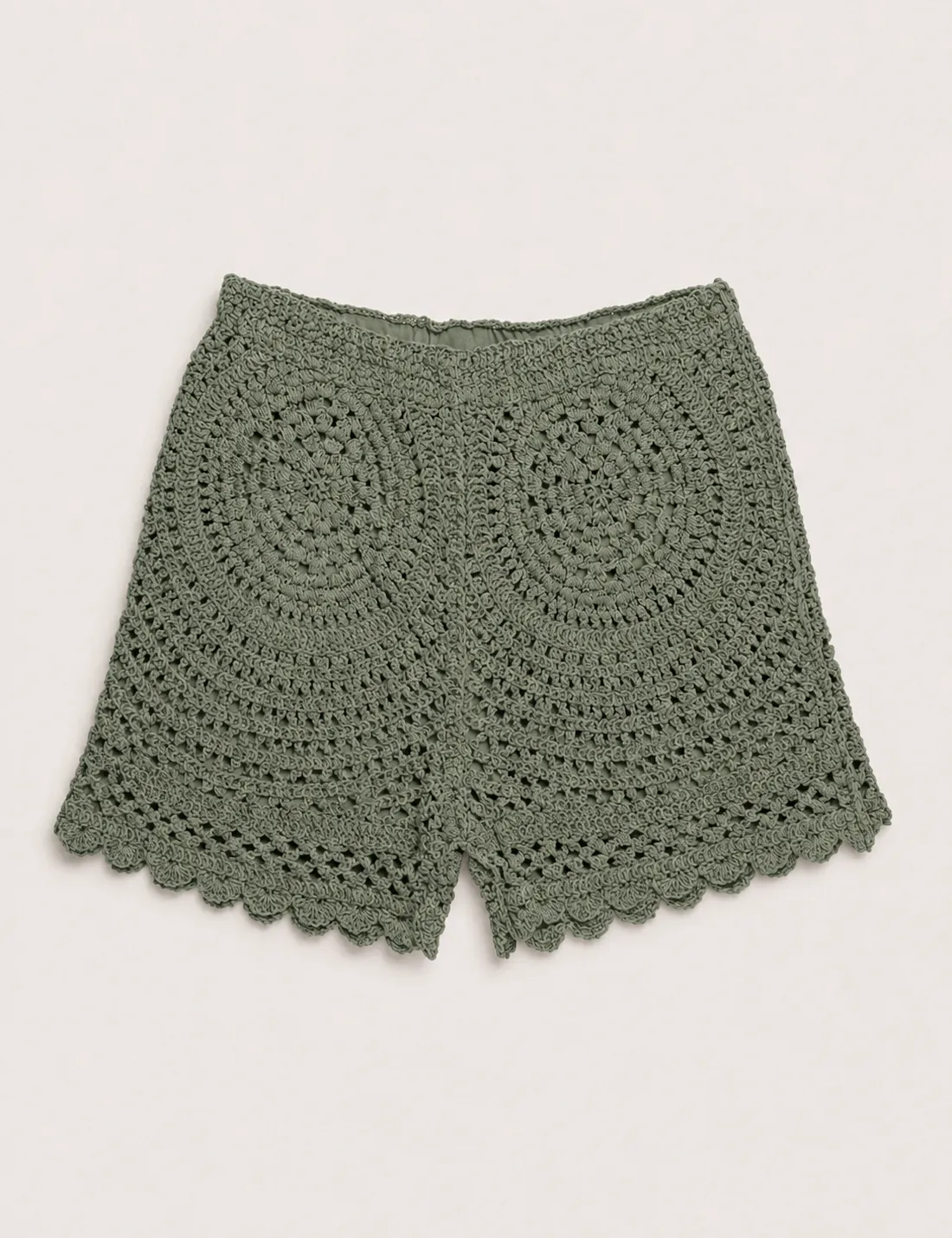 Alternative view of Short Crochet Detalle Kaki