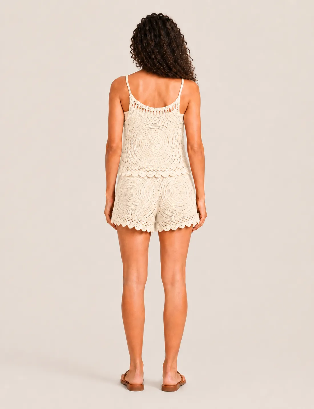 Alternative view of Top Crochet Tirante Crema
