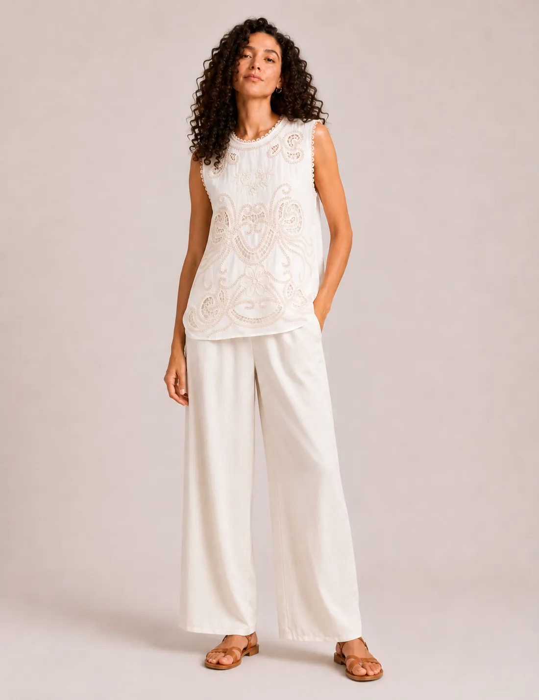 Blusa Bordada Blanco