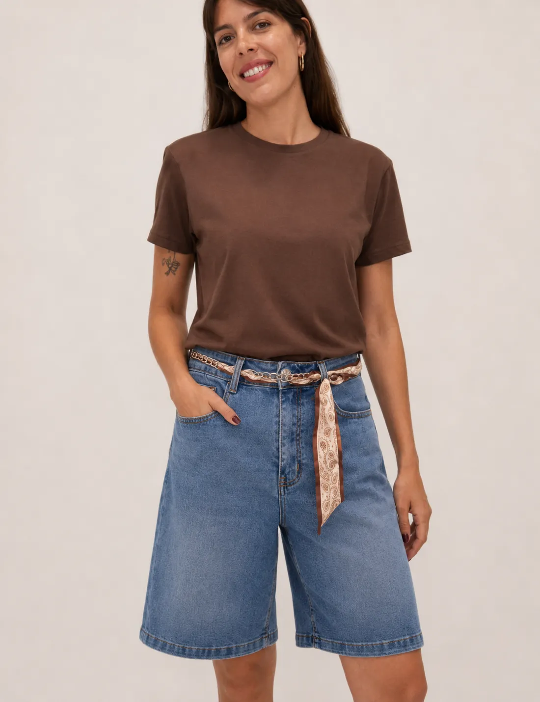 Bermuda Denim Pañuelo-Cadena