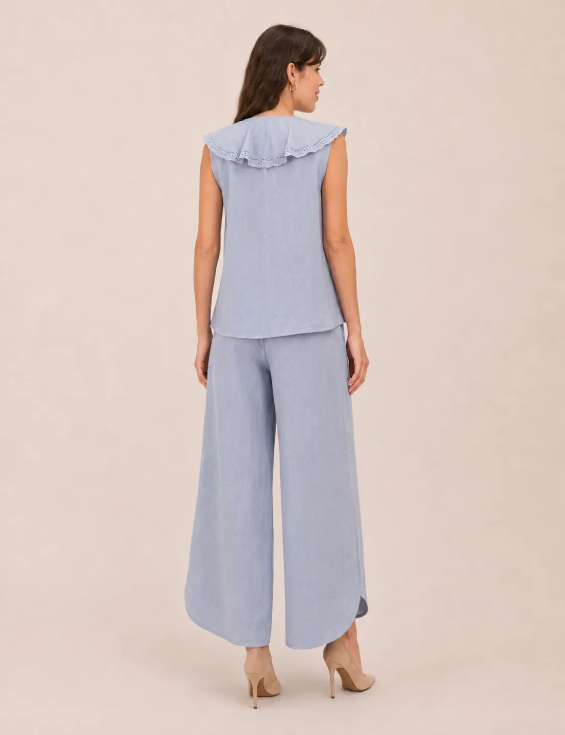 Alternative view of Blusa Volante Cuello Azul