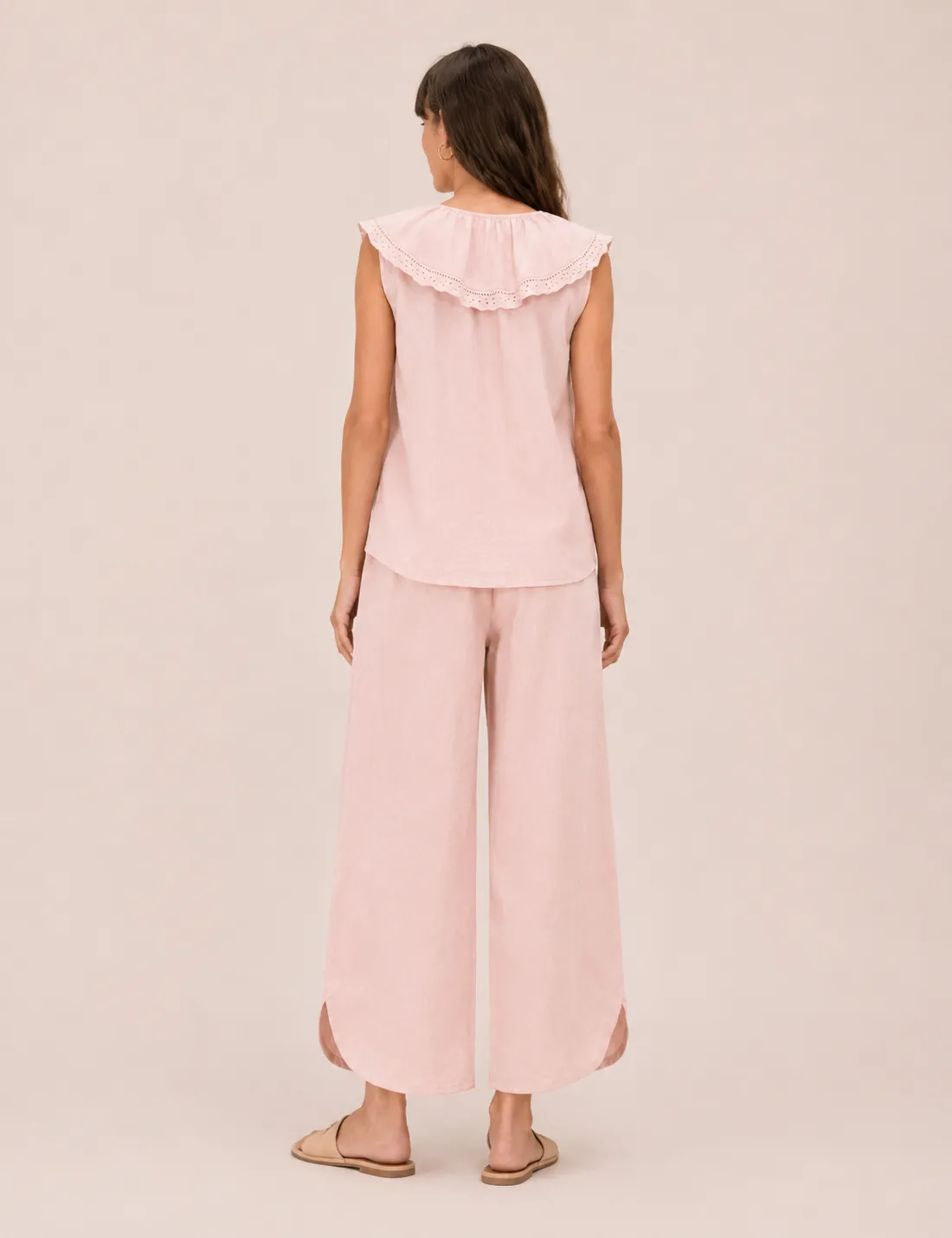 Alternative view of Blusa Volante Cuello Rosa