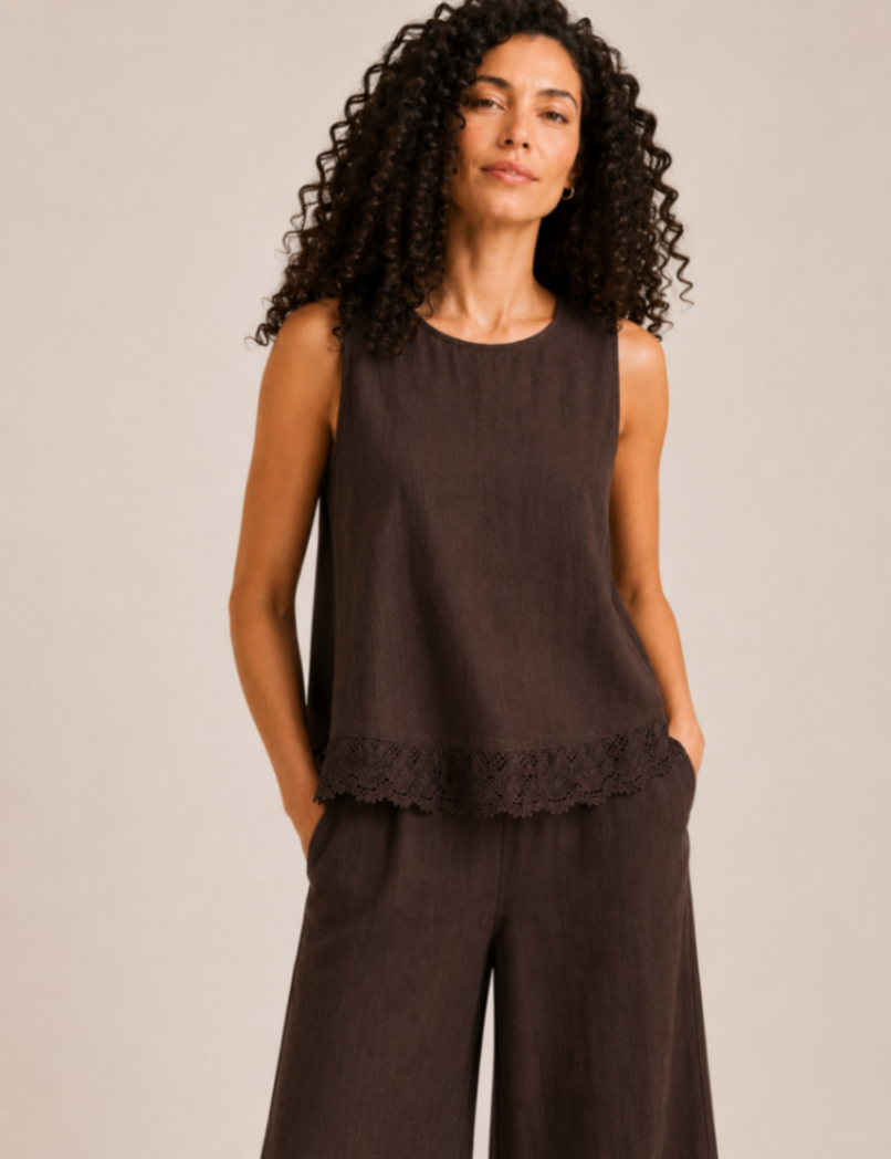 Blusa Puntilla chocolate