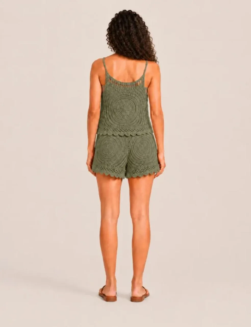 Alternative view of Top Crochet Tirante Kaki