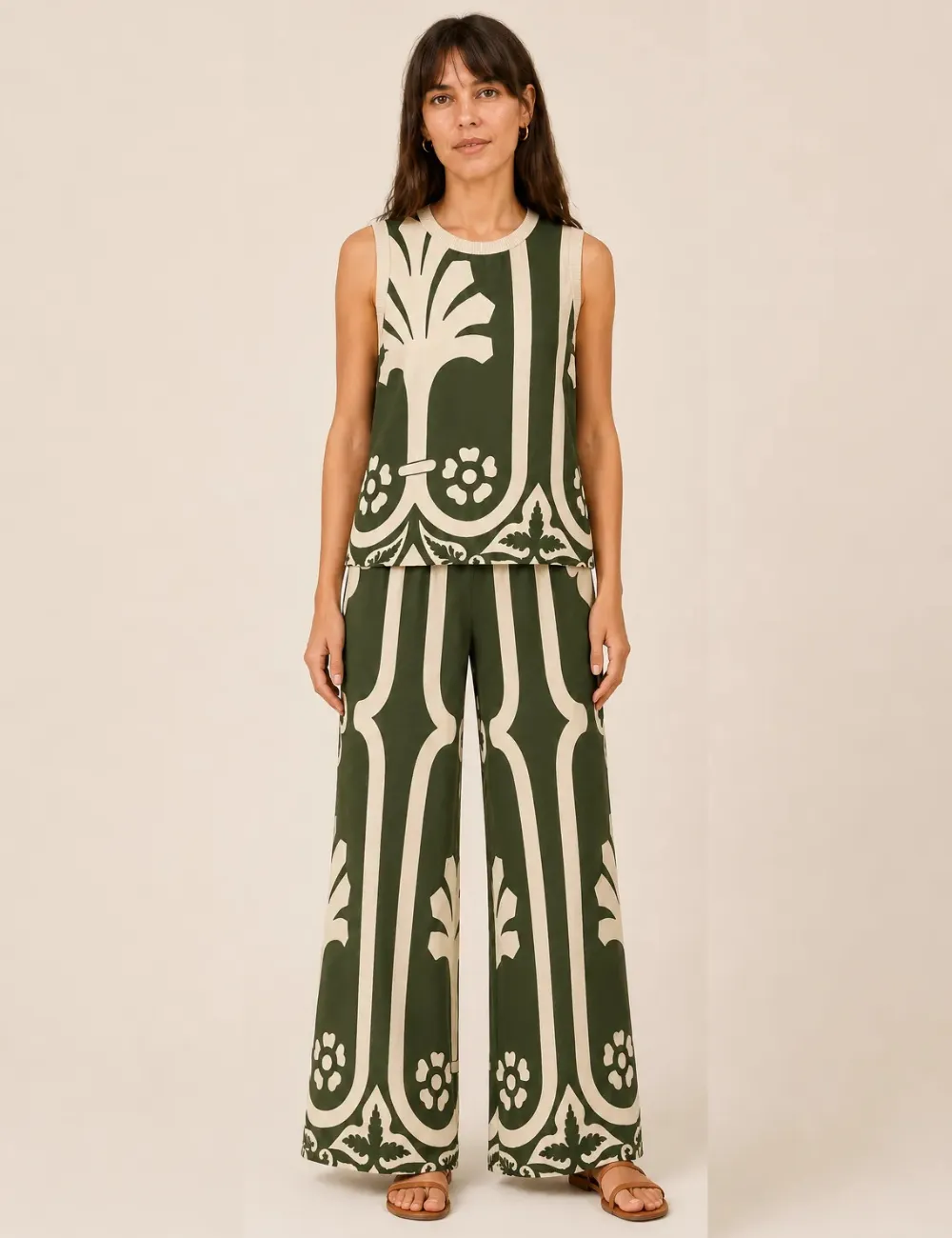 Blusa Estampada Verde
