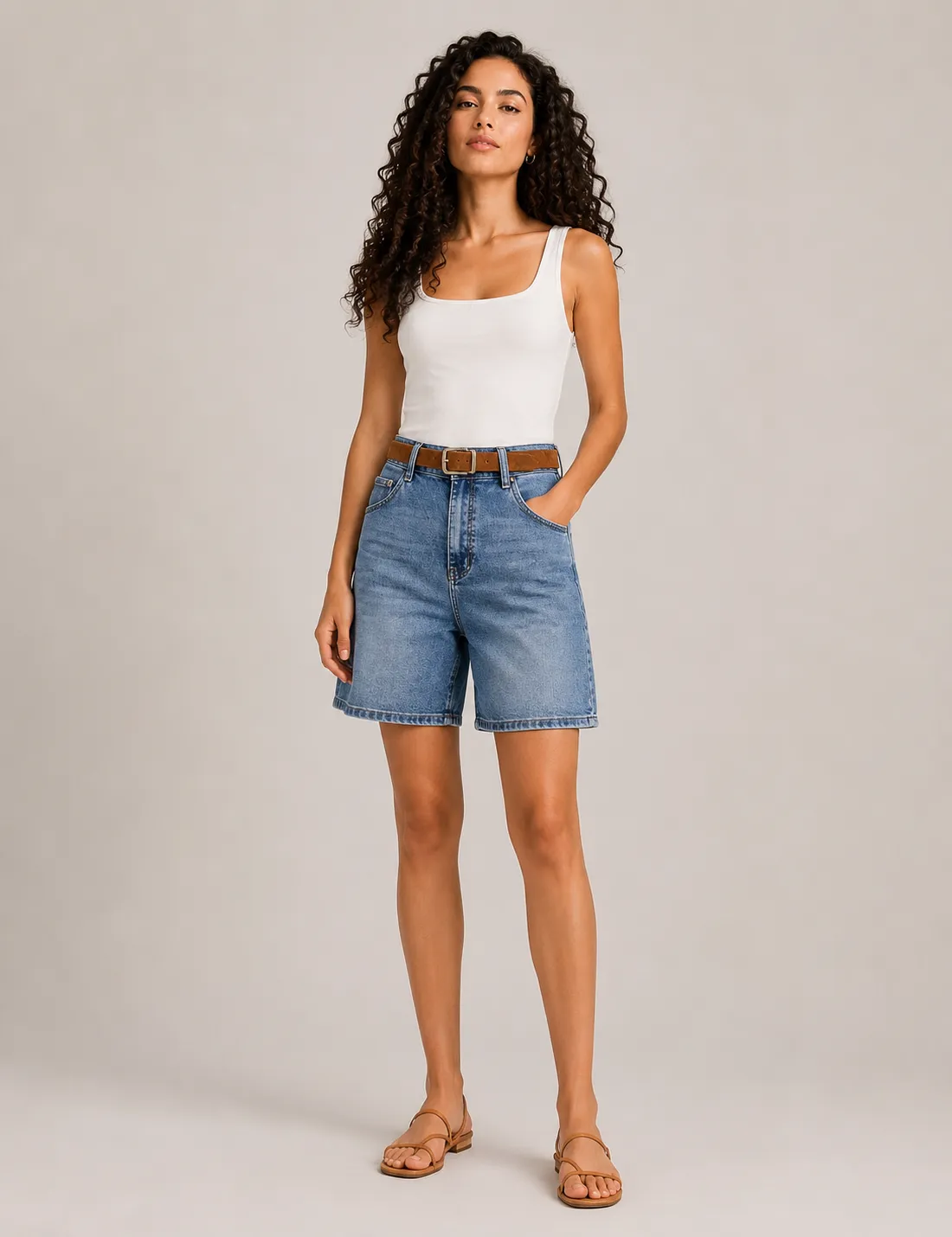 Bermuda Denim Cinturón