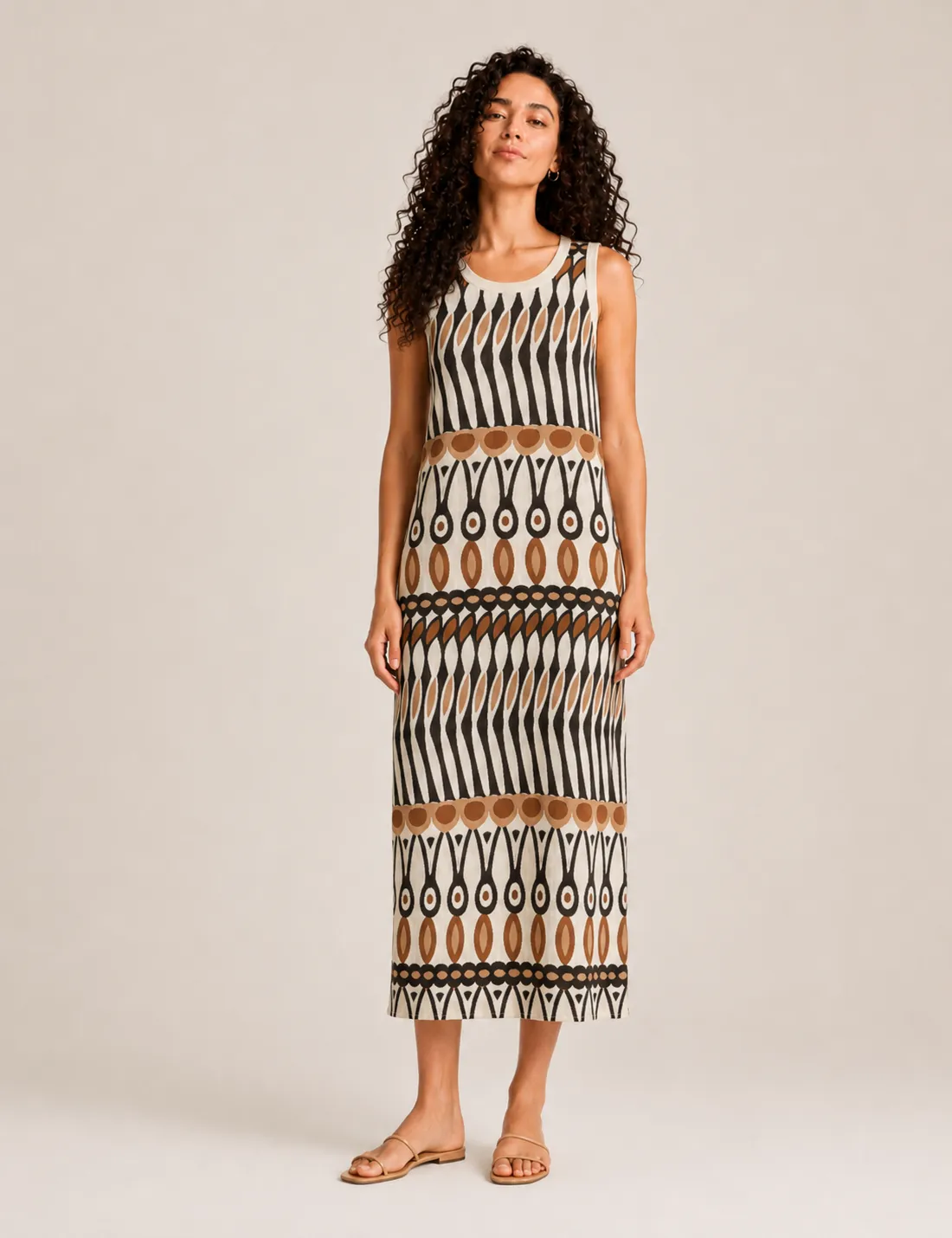 Vestido Midi Estampado