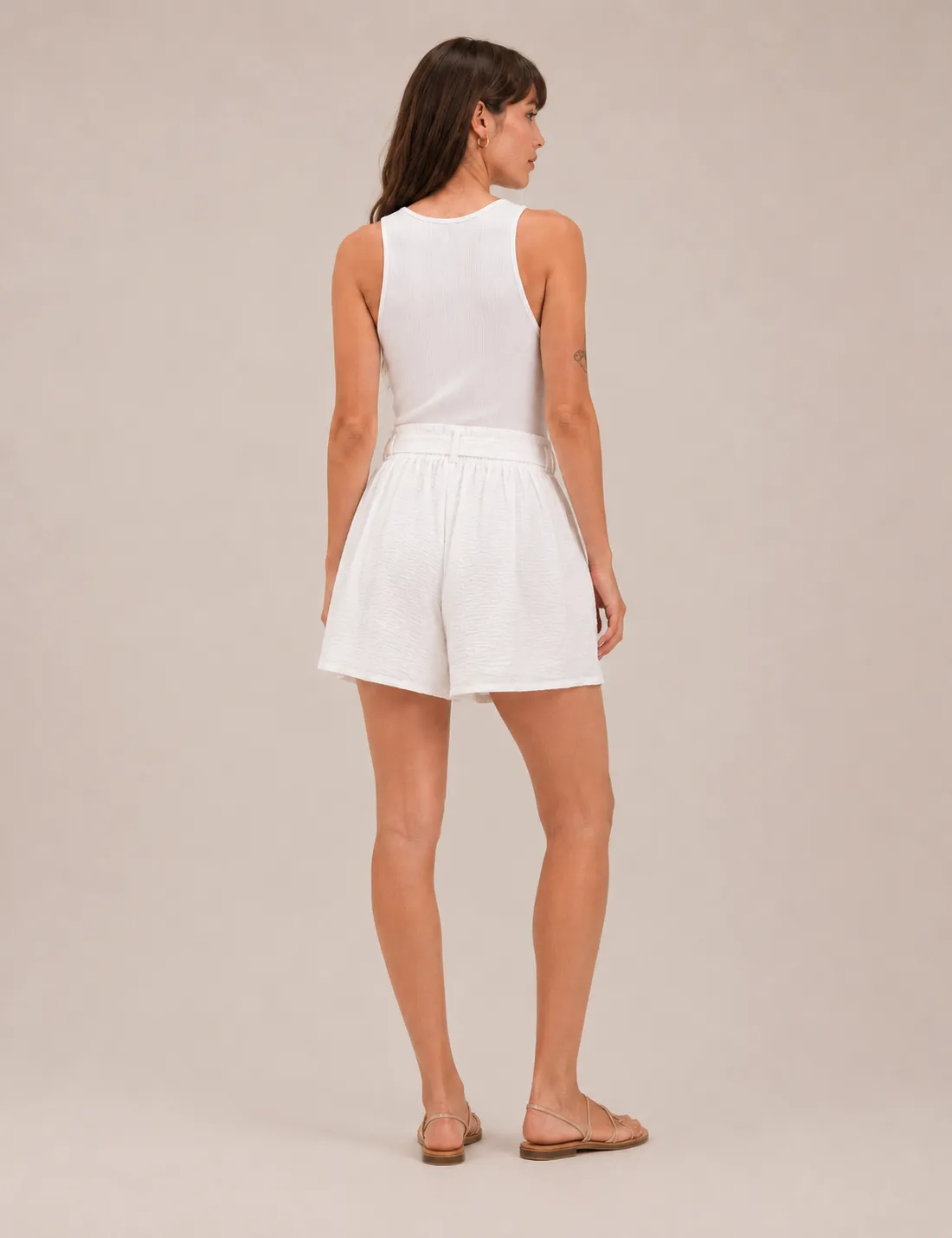 Short Lazo Fluido Blanco - Imagen 2