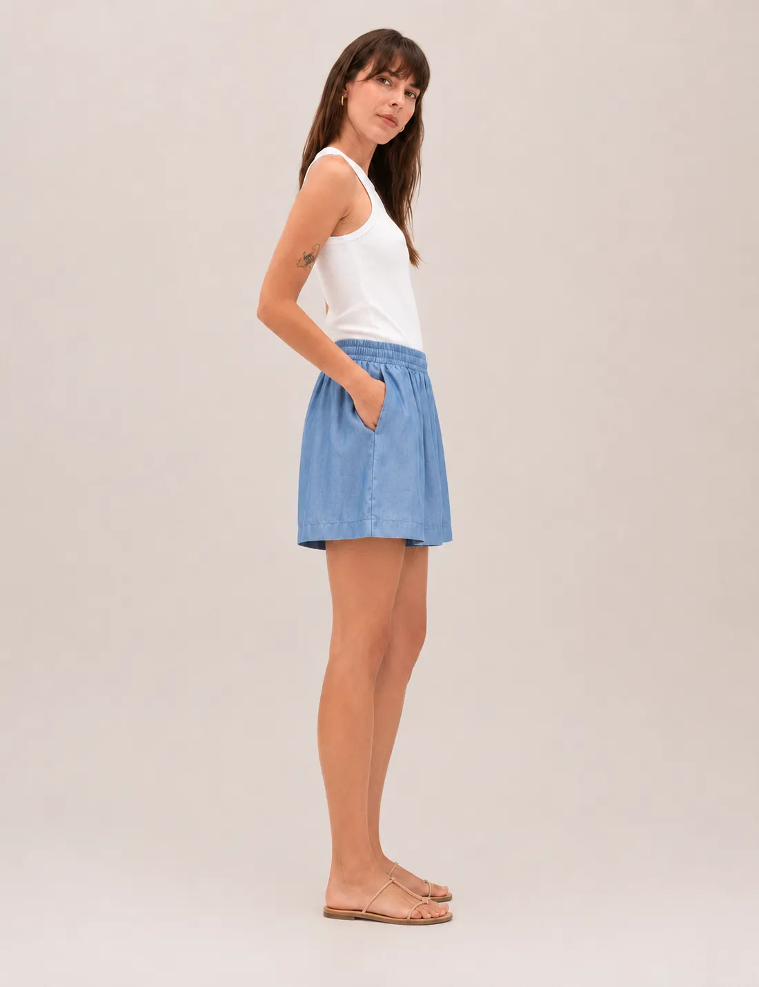 Short Fluido Denim - Imagen 3