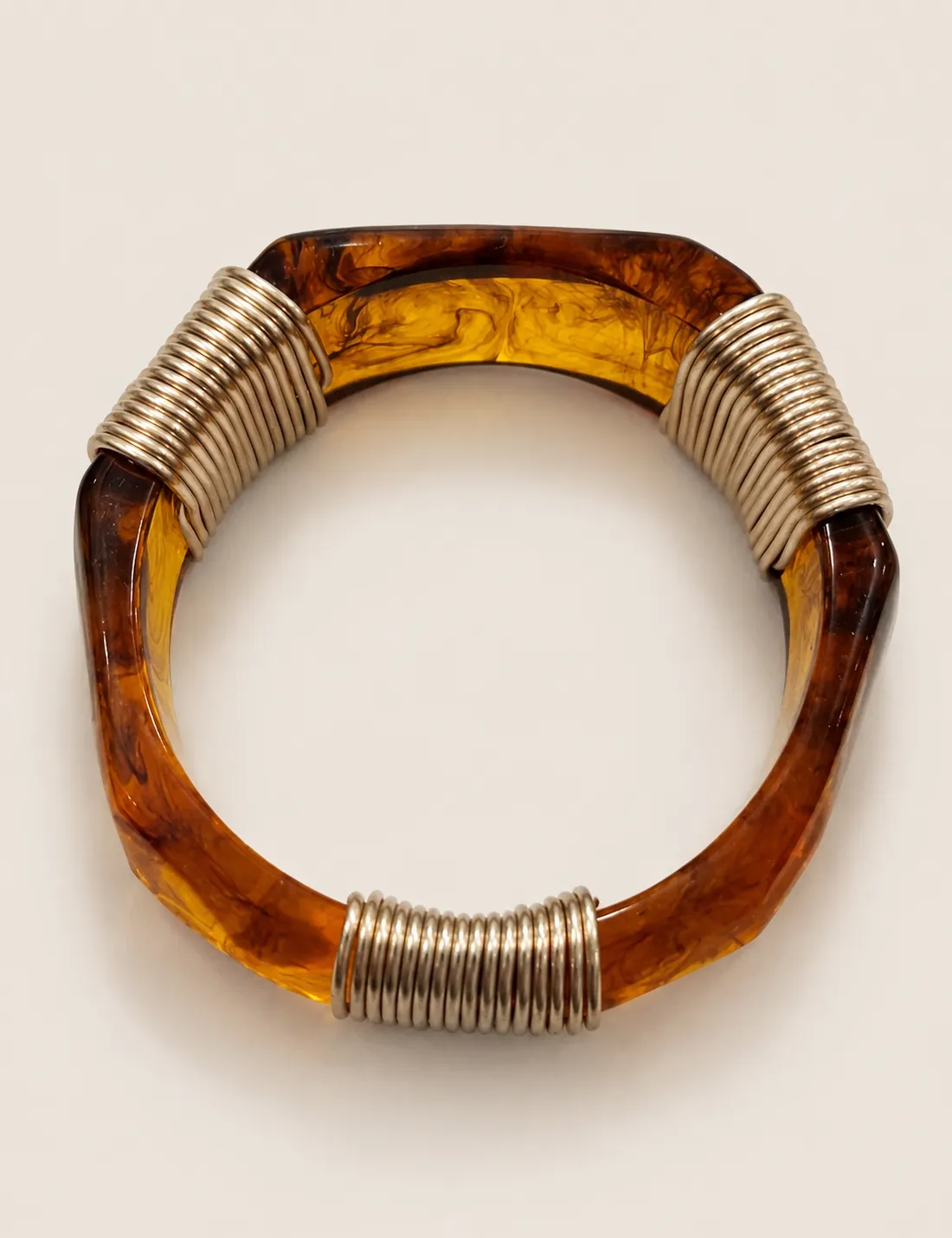Alternative view of Brazalete Resina Ámbar