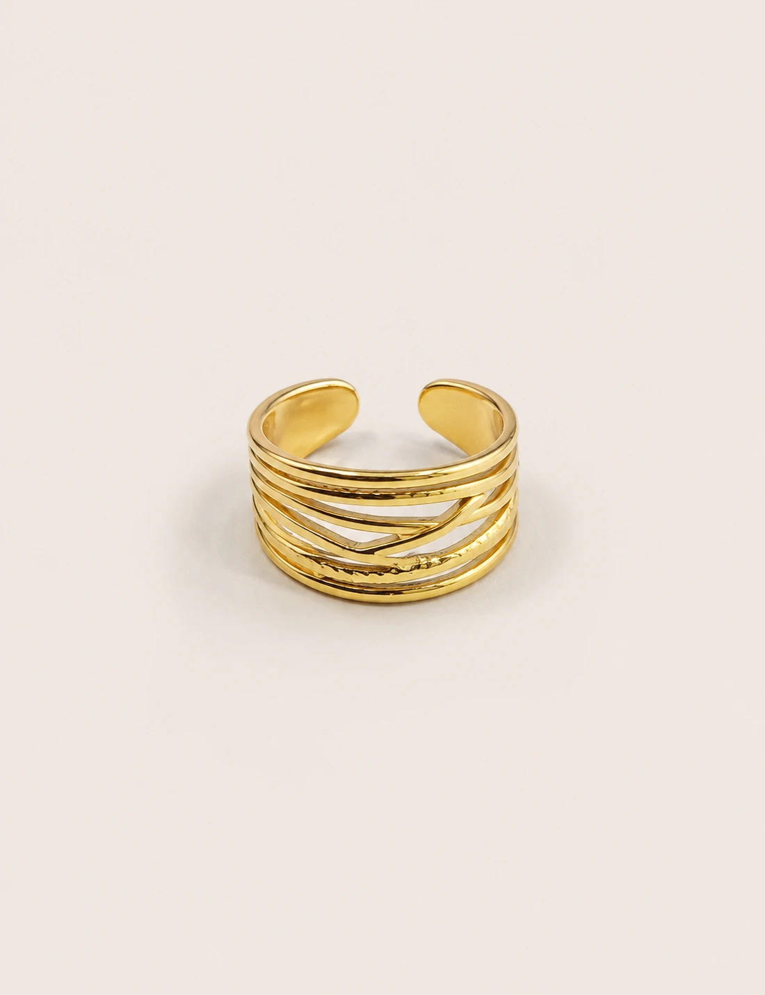 Anillo Entrelazado Dorado