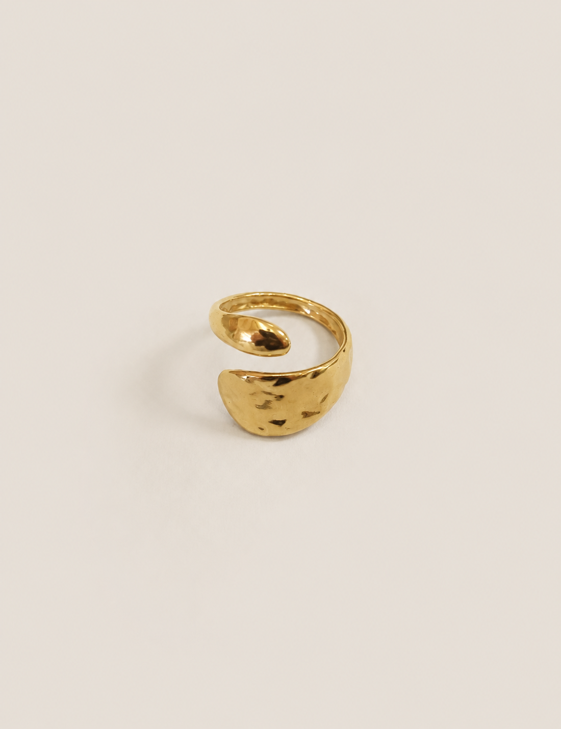 Anillo Acero Ajustable Textura